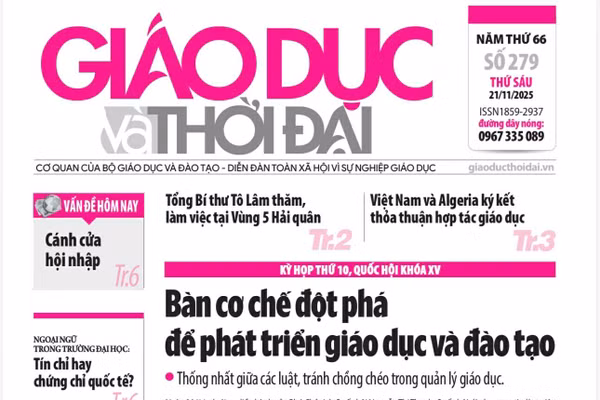 Tin tức báo in 21/11: Bàn cơ chế đột phá để phát triển giáo dục và đào tạo