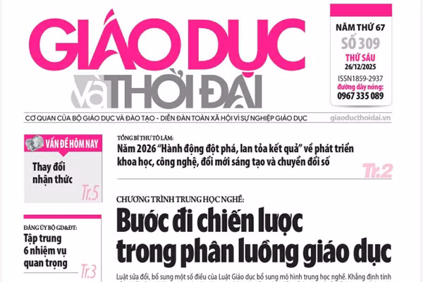 Tin tức báo in 26/12: Bước đi chiến lược trong phân luồng giáo dục