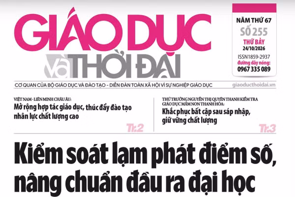 Tin tức báo in 24/10: Tổ chức giáo dục STEM thiết thực, không gây quá tải