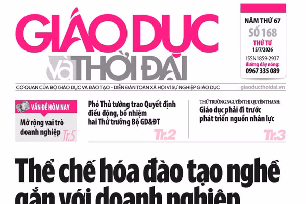 Tin tức báo in 15/7: Thể chế hóa đào tạo nghề gắn với doanh nghiệp