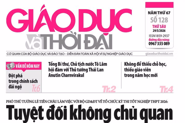 Tin tức báo in 29/5: Không để thiếu chỗ học, thiếu giáo viên trong năm học mới