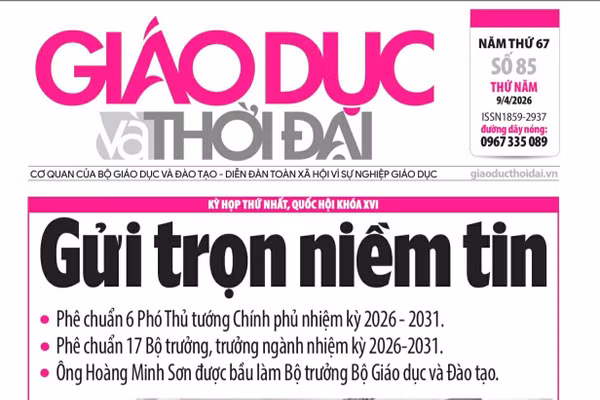 Tin tức báo in 9/4: Bảo đảm quyền nghỉ hè của nhà giáo