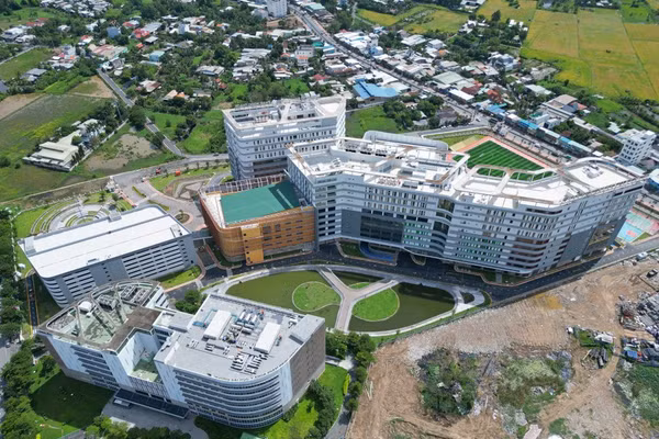 Cơ sở Xã Tân Nhựt, TPHCM của Trường Đại học Y khoa Phạm Ngọc Thạch. Ảnh: PNT