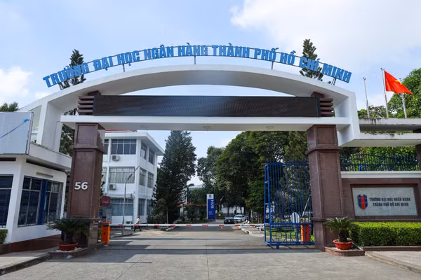 Trường Đại học Ngân hàng TPHCM - Cơ sở Hoàng Diệu. Ảnh: HUB.
