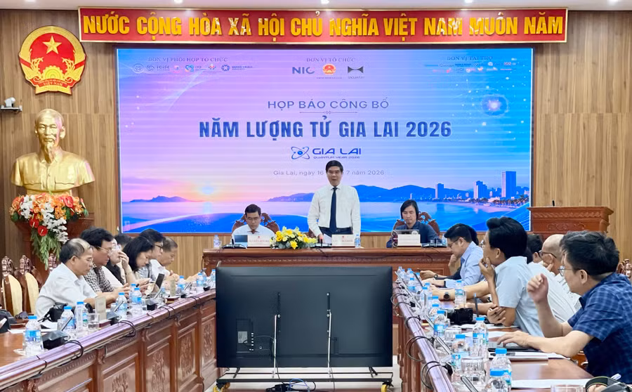 Họp báo công bố Năm Lượng tử Gia Lai 2026.