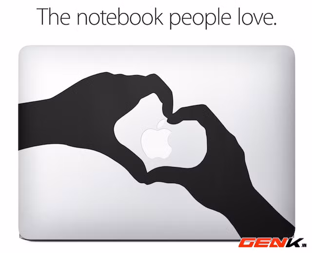 Độc đáo 30 giây sáng tạo trên mặt lưng MacBook Air