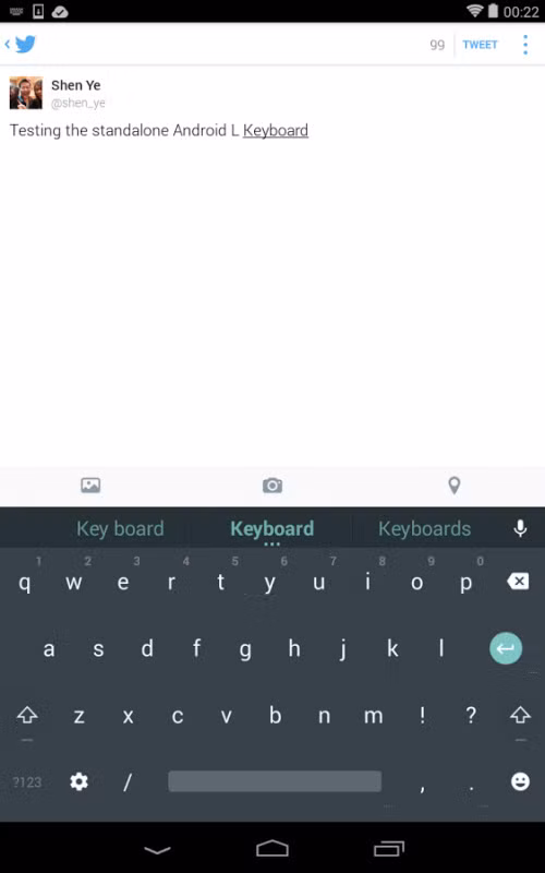 Bàn phím ảo miễn phí theo phong cách Android L ảnh 3 - 2