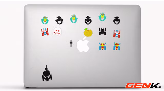 Độc đáo 30 giây sáng tạo trên mặt lưng MacBook Air