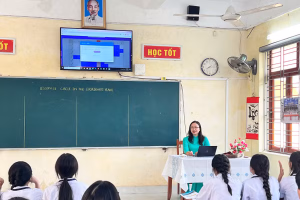 Tiết dạy học Toán bằng tiếng Anh tại Cụm chuyên môn số 2, Sở GD&ĐT Hải Phòng.