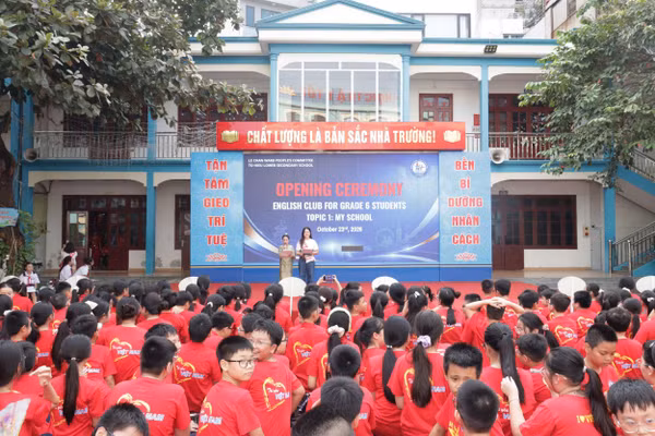 Trường THCS Tô Hiệu, phường Lê Chân tổ chức chương trình ra mắt câu lạc bộ dành cho học sinh khối 6.