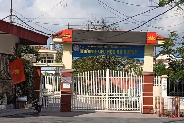  Trường tiểu học An Dương nơi diễn ra sự việc.