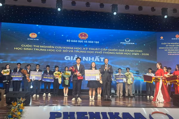 Dự án ứng dụng AI để bảo vệ môi trường lan toả tình yêu khoa học cho học sinh.