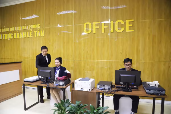 Trung tâm thực hành của Trường Cao đẳng Du lịch Hải Phòng.