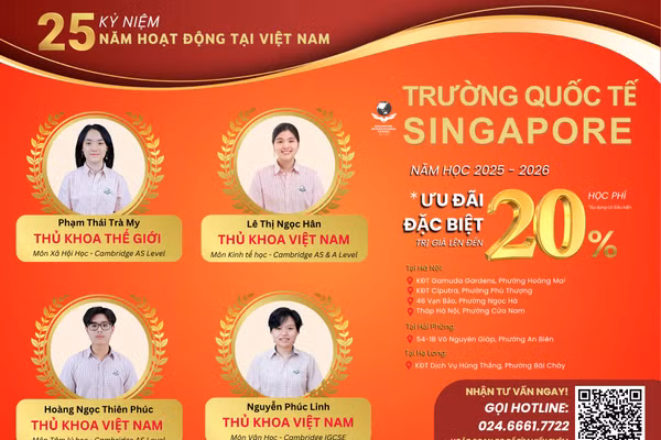 Các “ngôi sao học thuật” của SIS đã tiếp tục khẳng định vị thế của nhà trường với những thành tích vượt trội.