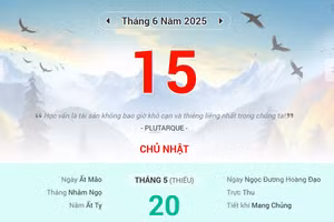 Lịch âm 15/6 - Xem lịch âm ngày 15/6
