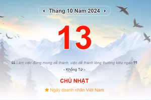 Lịch âm 13/10 - Xem lịch âm ngày 13/10