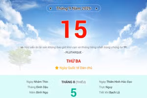 Lịch âm 15/9 - Xem lịch âm ngày 15/9