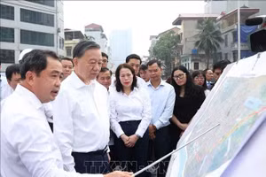 Tổng Bí thư, Chủ tịch nước Tô Lâm kiểm tra tiến độ công trình giao thông trọng điểm ở Hà Nội
