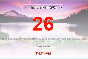 Lịch âm 26/9 - Xem lịch âm ngày 26/9