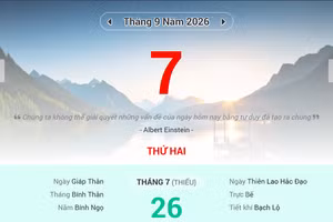 Lịch âm 7/9 - Xem lịch âm ngày 7/9