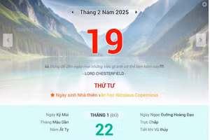 Lịch âm 19/2 - Xem lịch âm ngày 19/2