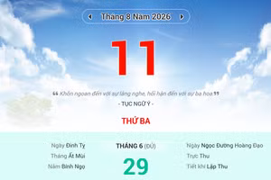 Lịch âm 11/8 - Xem lịch âm ngày 11/8
