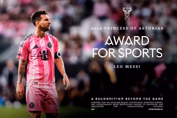 Messi nhận giải thưởng đặc biệt tại Tây Ban Nha