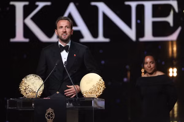 Harry Kane lần thứ 2 được vinh danh tại Lễ trao giải Quả bóng Vàng 2026