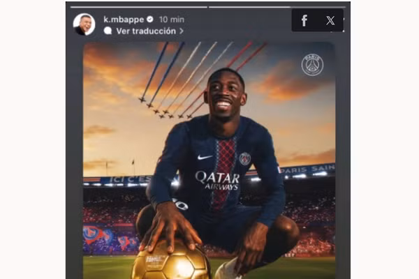 Mbappe gửi thông điệp chan chứa tình cảm đến chủ nhân Quả bóng Vàng 2025