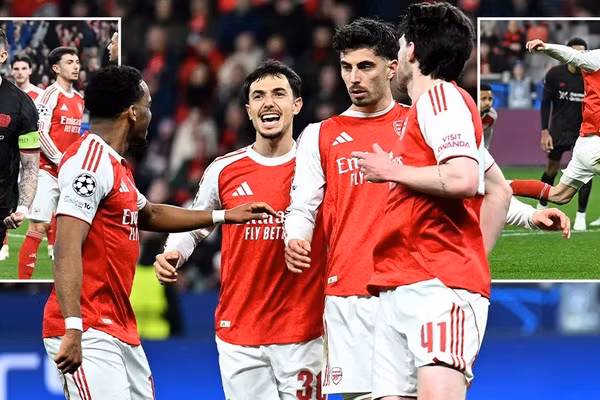 Arsenal gây thất vọng ở Champions League 
