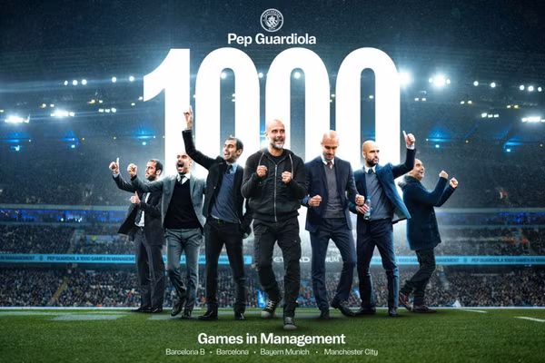 Hành trình 1.000 trận cầm quân của Pep Guardiola 