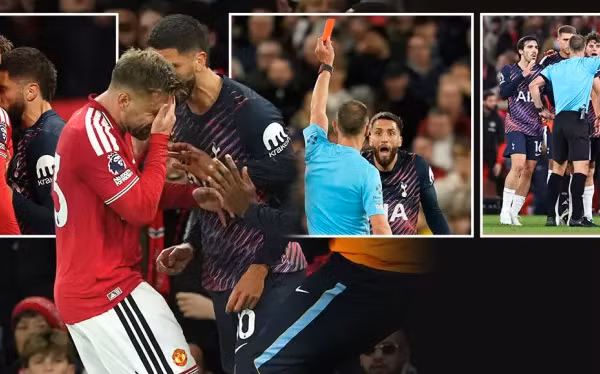 Cận cảnh màn xô xát dữ dội trận Man Utd - Tottenham