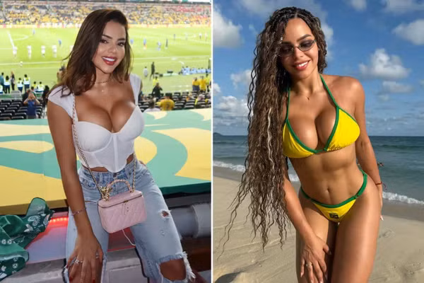 Nữ CĐV Colombia quyến rũ hết nấc, khuấy động khán đài sân Azteca 