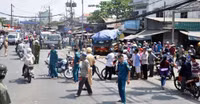 Hiện trường kinh hoàng vụ xe ben “điên” ở TP.HCM ảnh 1 anh: hien truong kinh hoang vu xe ben