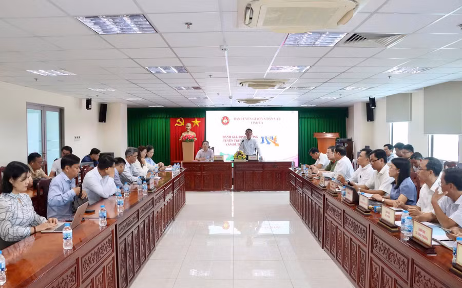Quang cảnh Hội nghị Giao ban báo chí tháng 8/2026.