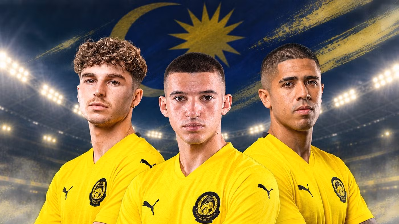 Malaysia tăng cường 3 cầu thủ nhập tịch cho FIFA ASEAN Cup 2026