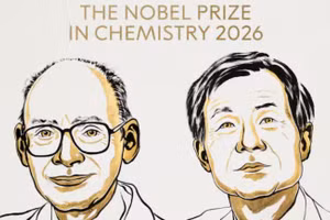 Giải Nobel Hóa học 2026 vinh danh 2 nhà khoa học Pháp và Nhật Bản