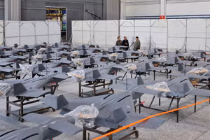Việc sản xuất UAV tấn công ở Triều Tiên giống như đạn lảng vảng IAI Harop của Israel. Nguồn ảnh: KCNA
