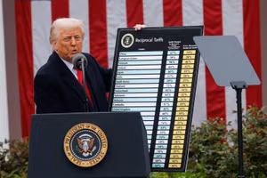 Tổng thống Trump tuyên bố về thuế đối ứng.