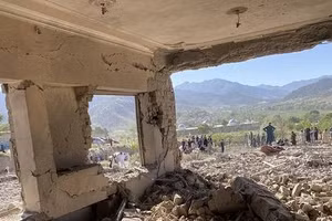 Quang cảnh thiệt hại ở tỉnh Paktia, miền Đông Afghanistan sau khi Pakistan cho biết họ đã tấn công các nơi ẩn náu của phiến quân bên trong Afghanistan.