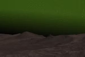 Hình ảnh minh họa mô tả cực quang trên bề mặt sao Hỏa. (Nguồn: NASA/JPL-Caltech/Cornell Univ./Arizona State Univ/E. W. Knutsen)