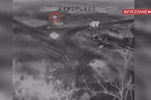 Video đòn tấn công của drone FPV chặn đường hậu cần và rút lui ở Kursk