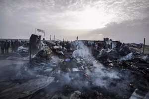 Dải Gaza bị tàn phá. Ảnh: AP.