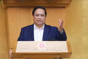 Thủ tướng Phạm Minh Chính chủ trì Phiên họp Chính phủ thường kỳ tháng 3 năm 2025. Ảnh: Dương Giang/TTXVN 