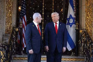 Thủ tướng Israel Benjamin Netanyahu và Tổng thống Mỹ Donald Trump.