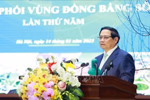 Thủ tướng Phạm Minh Chính phát biểu. (Ảnh: Dương Giang/TTXVN)