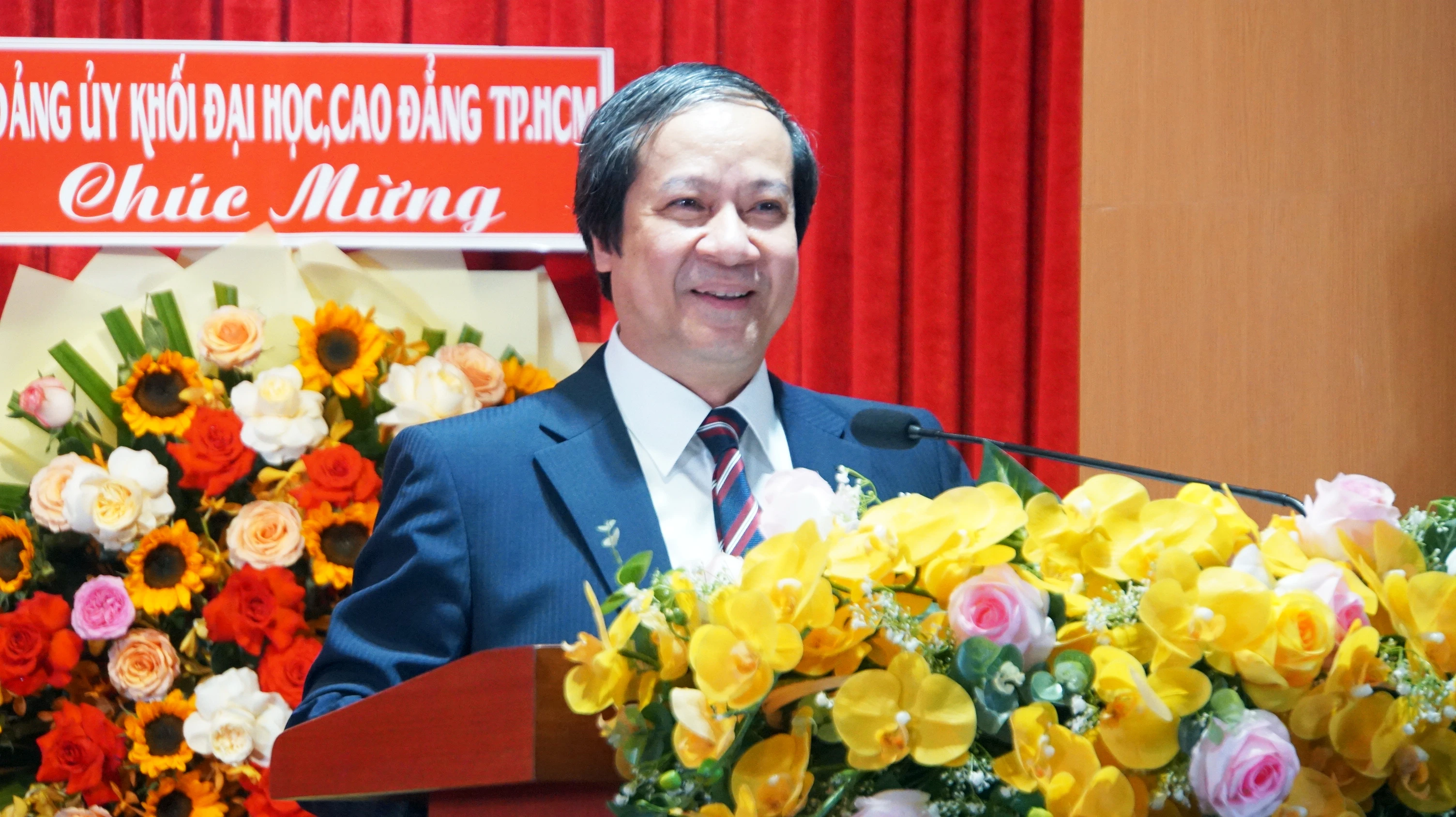 Bộ trưởng Nguyễn Kim Sơn phát biểu tại buổi lễ. Ảnh: Mạnh Tùng Bộ trưởng Nguyễn Kim Sơn phát biểu tại buổi lễ. Ảnh: Mạnh Tùng