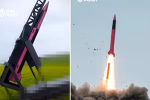 Ukraine phóng thử nghiệm tên lửa FP-7.x Freyja.