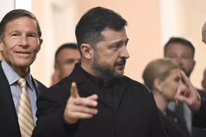 Tổng thống Ukraine Volodymyr Zelensky.