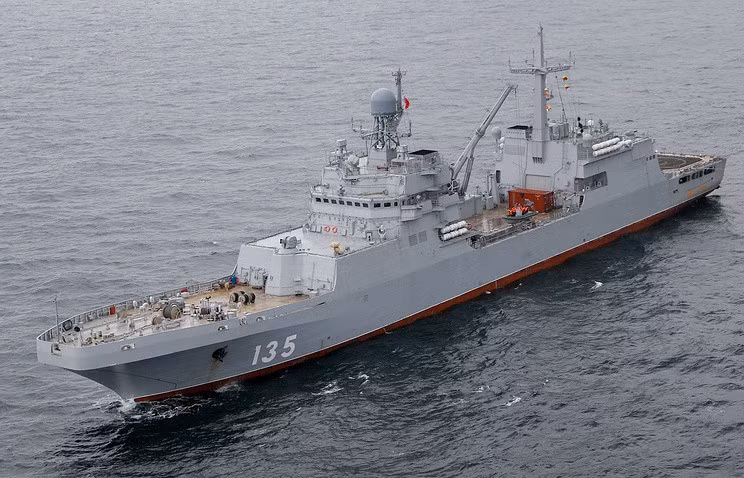 Tàu đổ bộ Dự án 11711 được trang bị vũ khí hiện tại phục vụ tự vệ và yểm trợ hỏa lực, gồm cả khí tài tác chiến điện tử và pháo phòng không. Thủy thủ đoàn để vận hành con tàu gồm 100 quân nhân. 3.jpg